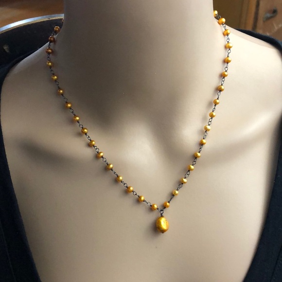Silpada Jewelry - Silpada gold fresh water pearl necklace